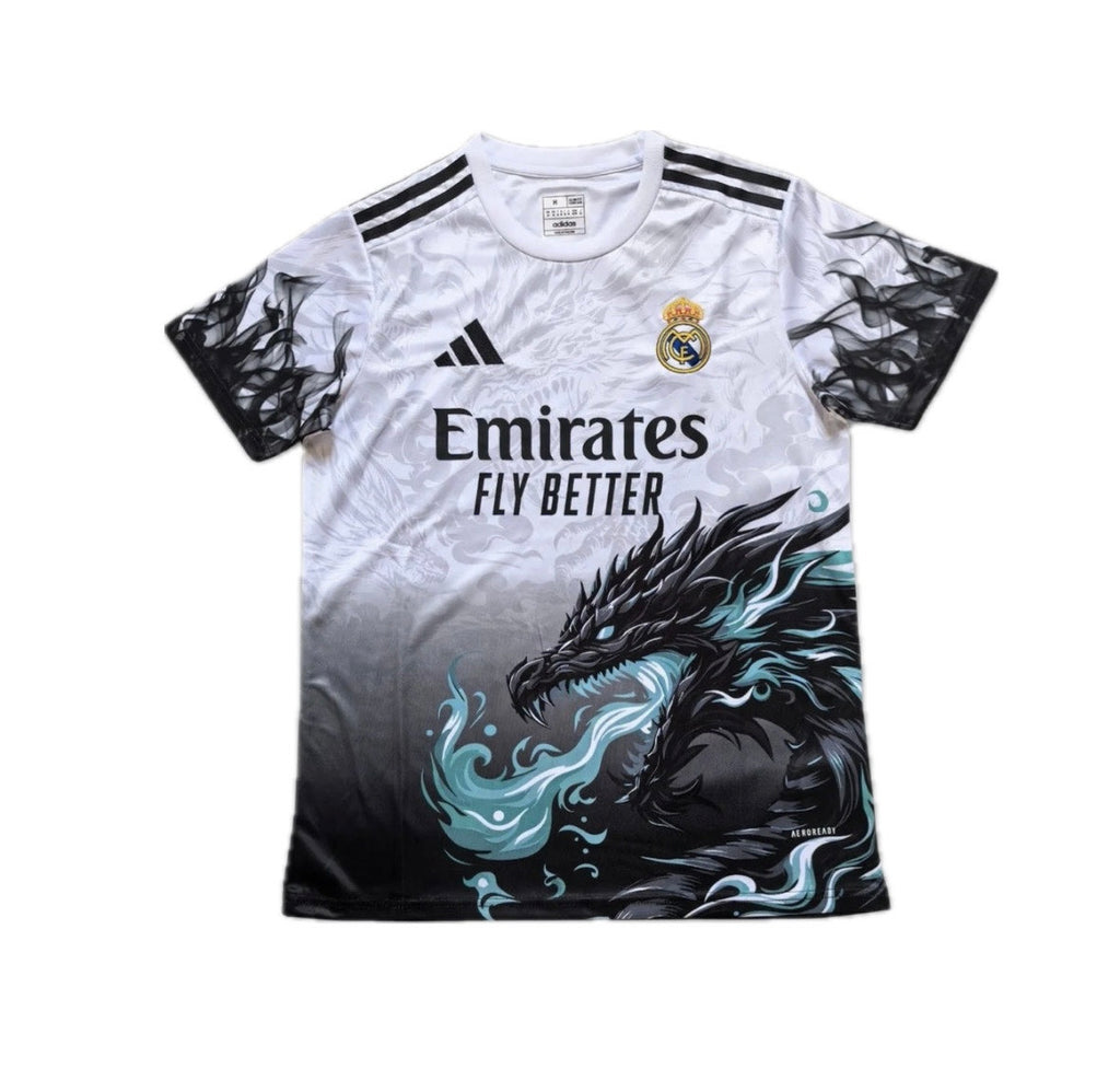 Real Madrid white&black 2024/25 x blue fire dragon
