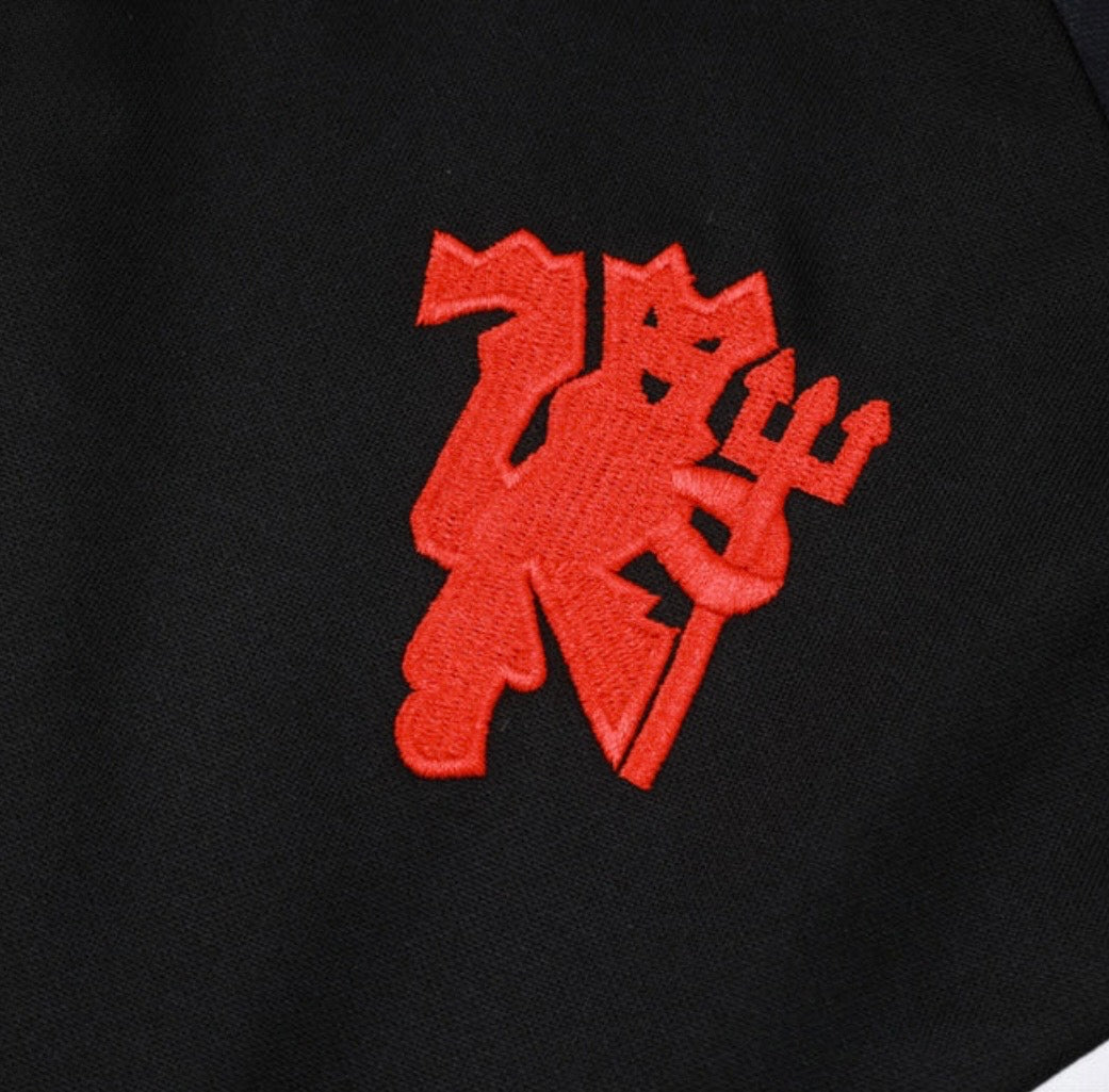 Manchester United Black and Red Tracksuit II