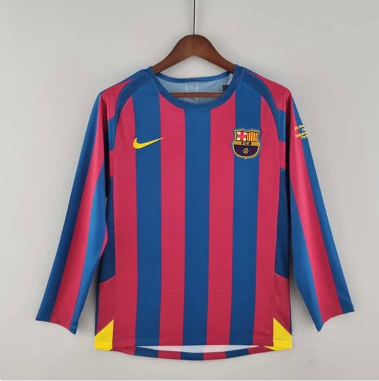FC Barcelona Retro Home Jersey Long Sleeve 2005/06