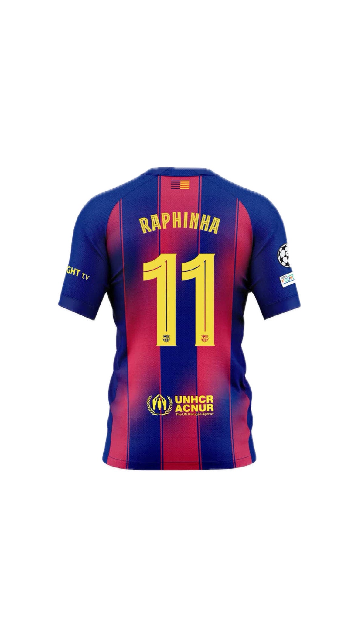 FC Barcelona Home UCL Jersey 2025/26 Raphinha #11